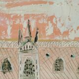 Venice in pink - oil dated 1958