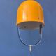 Vintage yellow Space Age suspension, Mid-Century Modern pendant lamp.