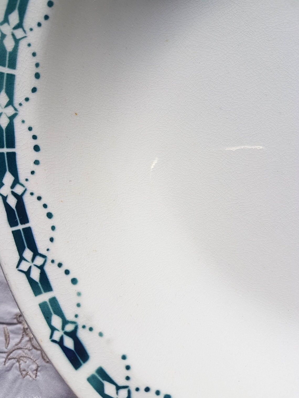 Vintage deep dish Terre de fer Badonvillier model 2114