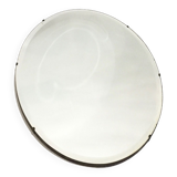 Beveled oval mirror