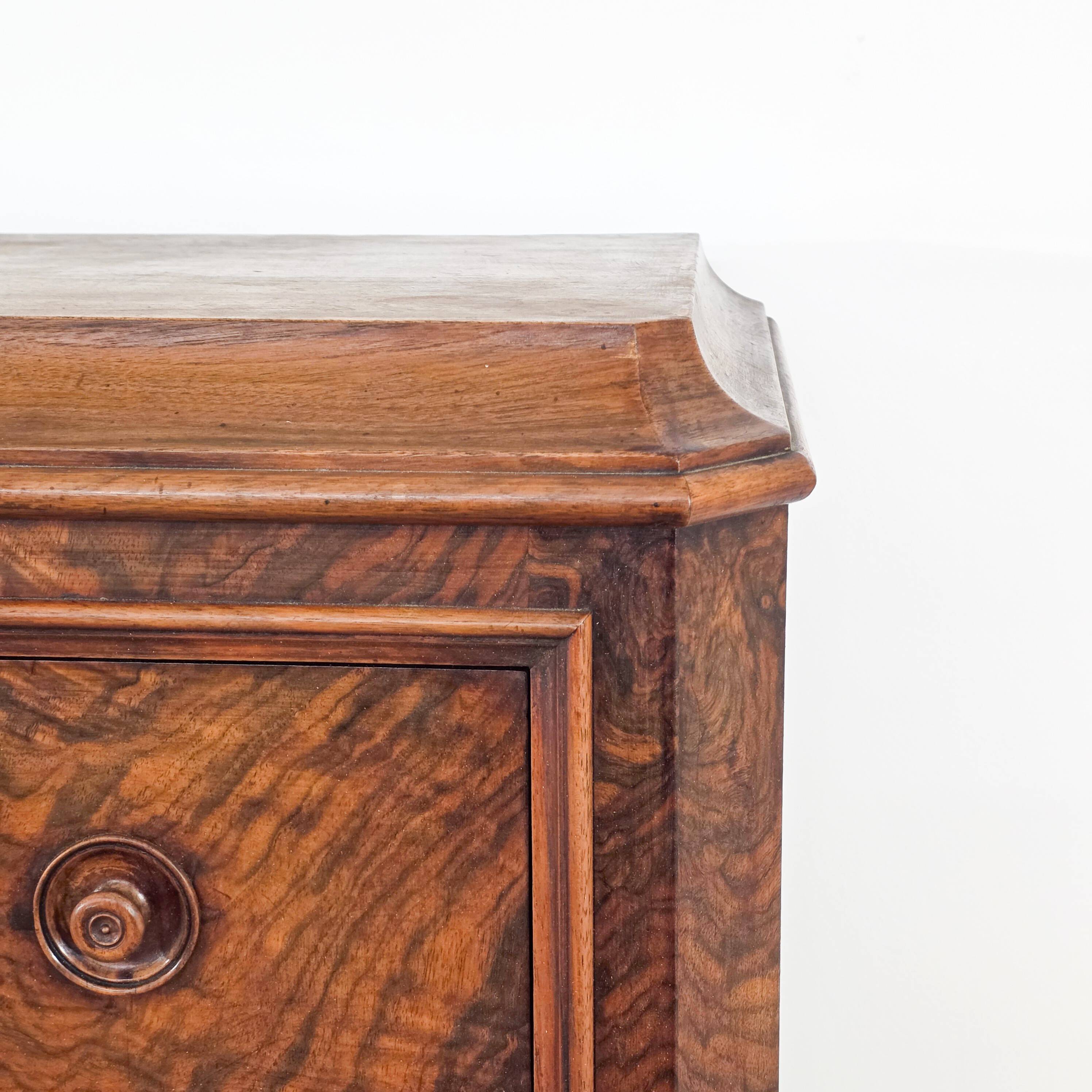Solid wood chest of drawers, late 19th century