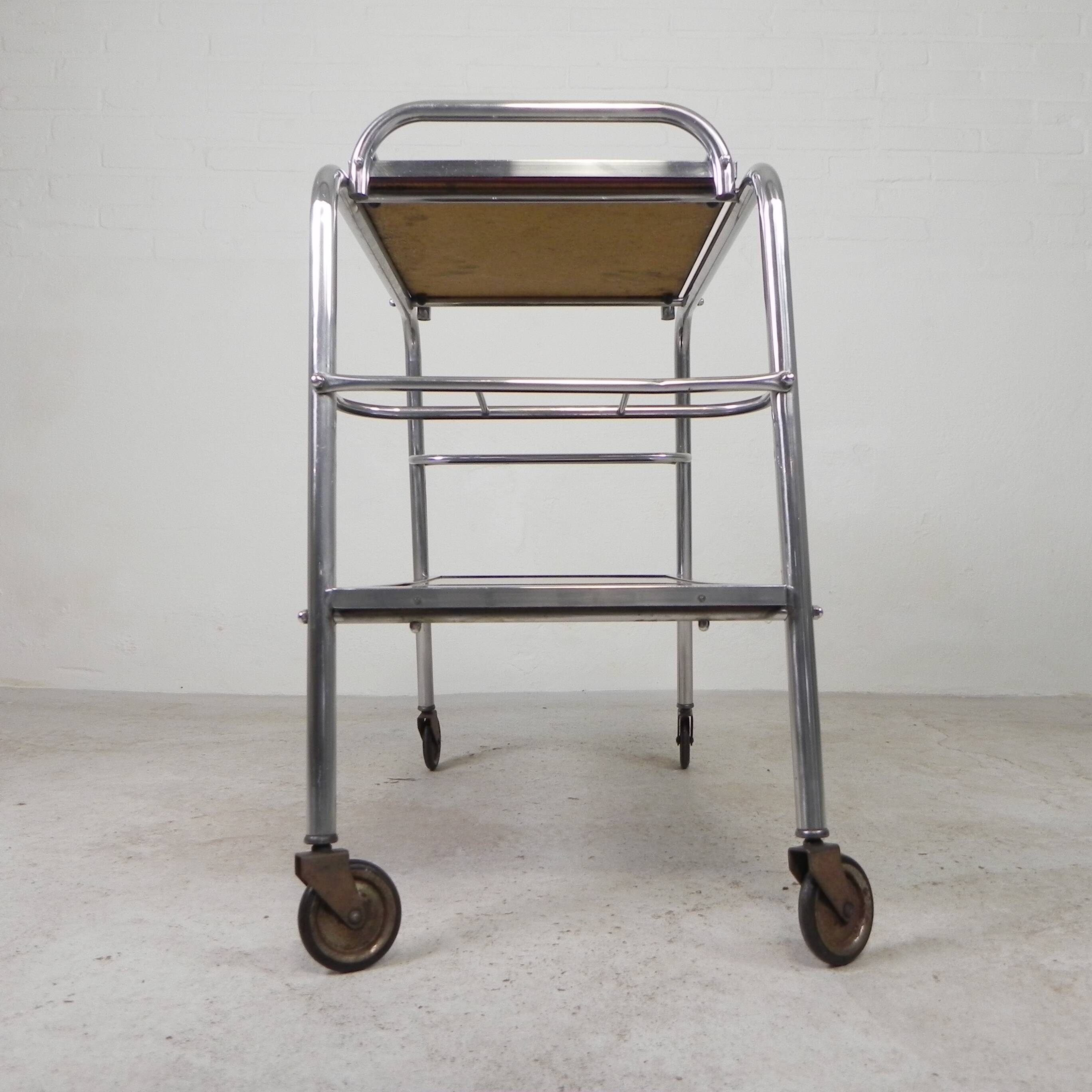 Art Deco trolley, serving trolley, 1930s