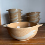 8 stoneware bowls