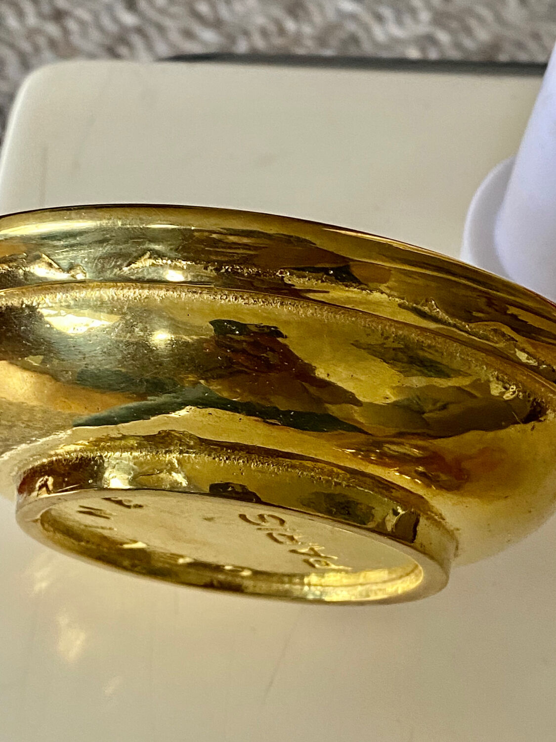 Celine gilded bronze ashtray
