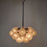 Large Glass Globe Chandelier by Richard Essig, Germany, 1960s