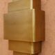 Large art deco brass wall light