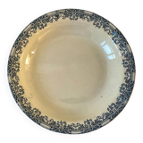 plat creux A&C Salins modèle Bourgogne fin XIXème