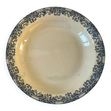 plat creux A&C Salins modèle Bourgogne fin XIXème