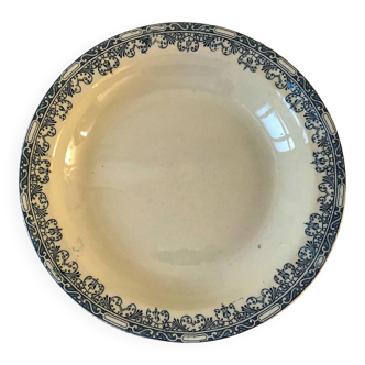 hollow dish A&C Salins Burgundy model late 19th century