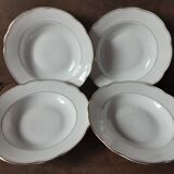 Set of 4 Czechoslovakian soup plates