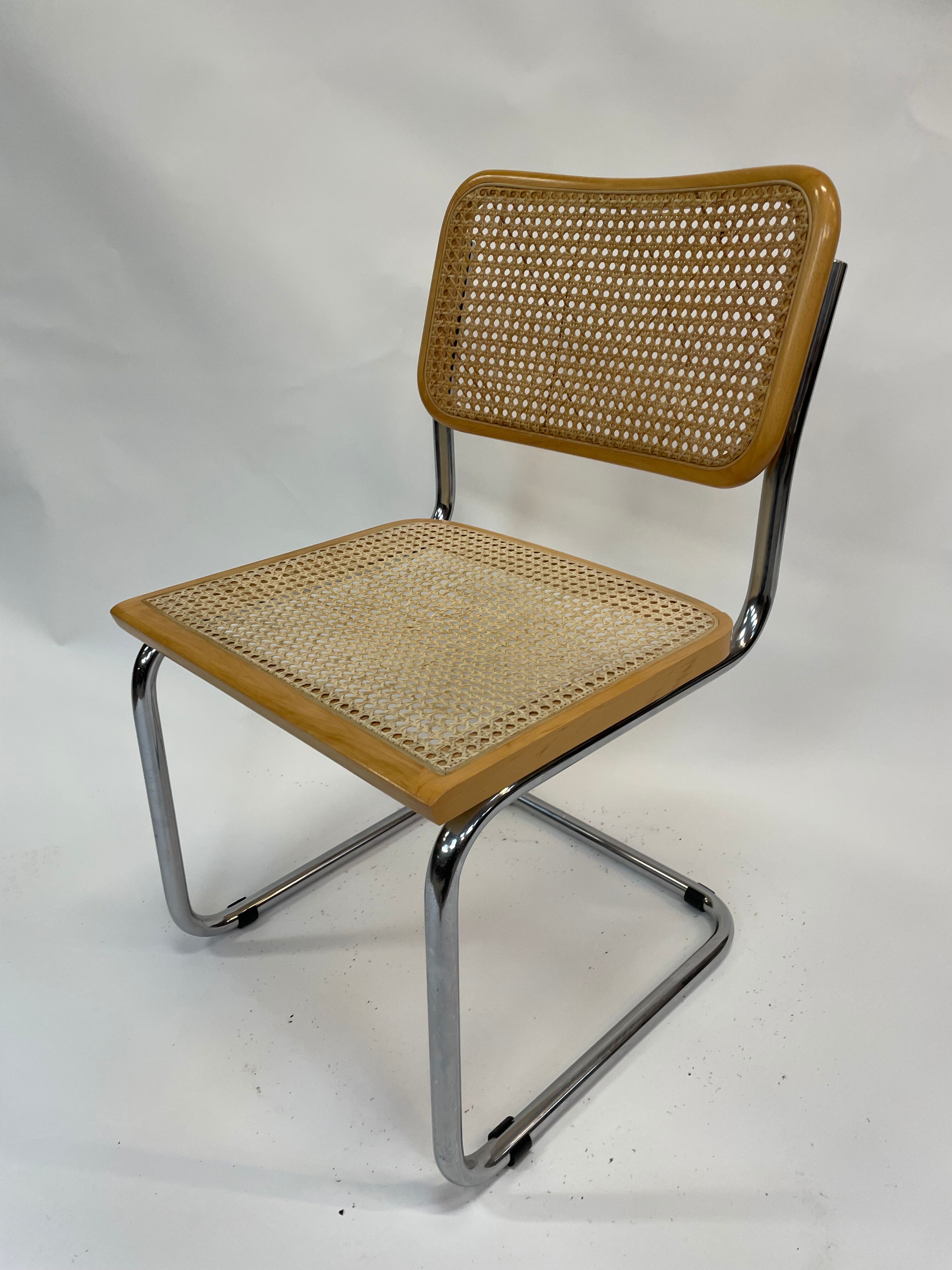 Cesca design chair b32 model in chrome