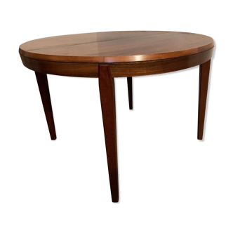 Table de repas par Vestervig Eriksen scandinave en palissandre des années 60 extensible