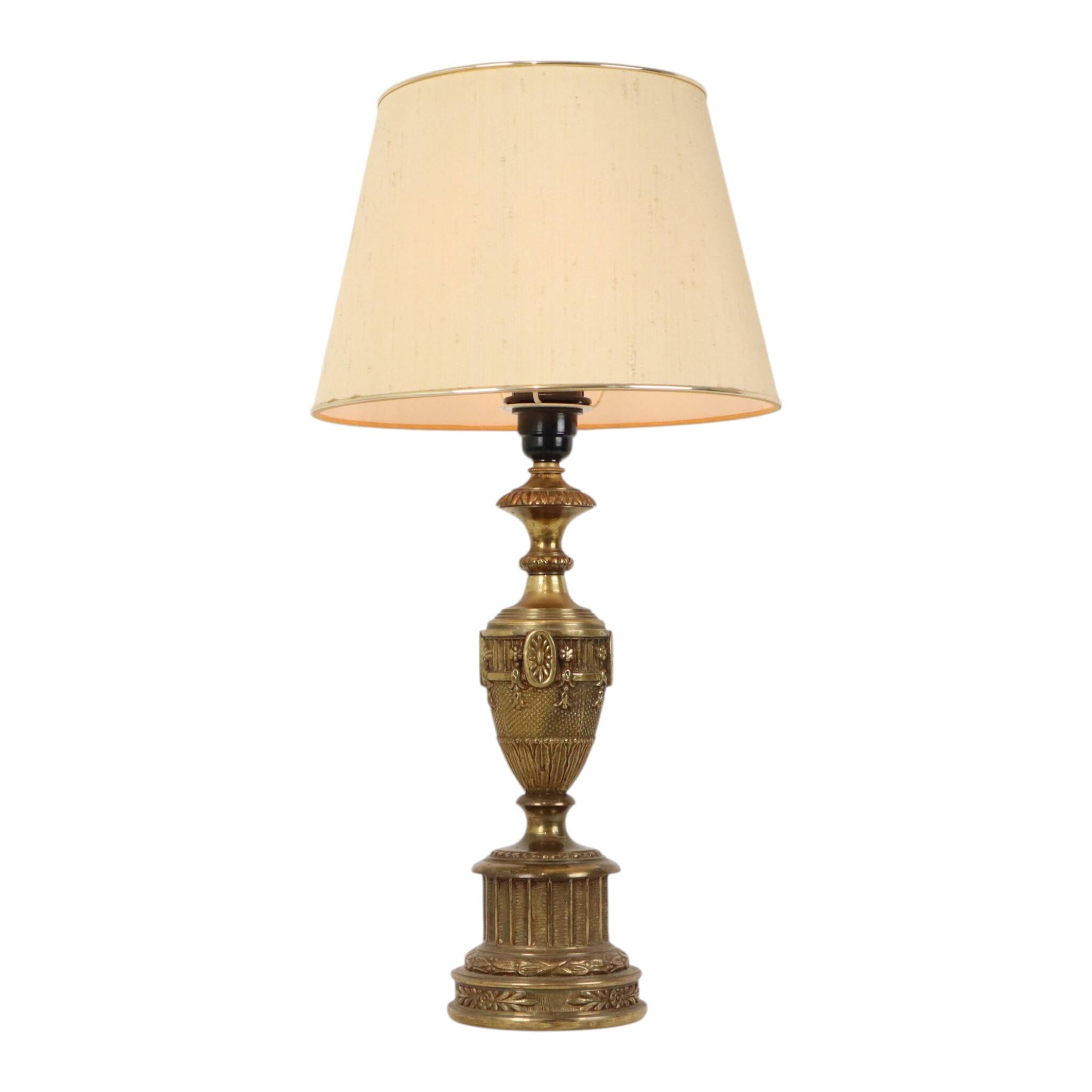Large Brass Table Lamp Classic French Empire Style