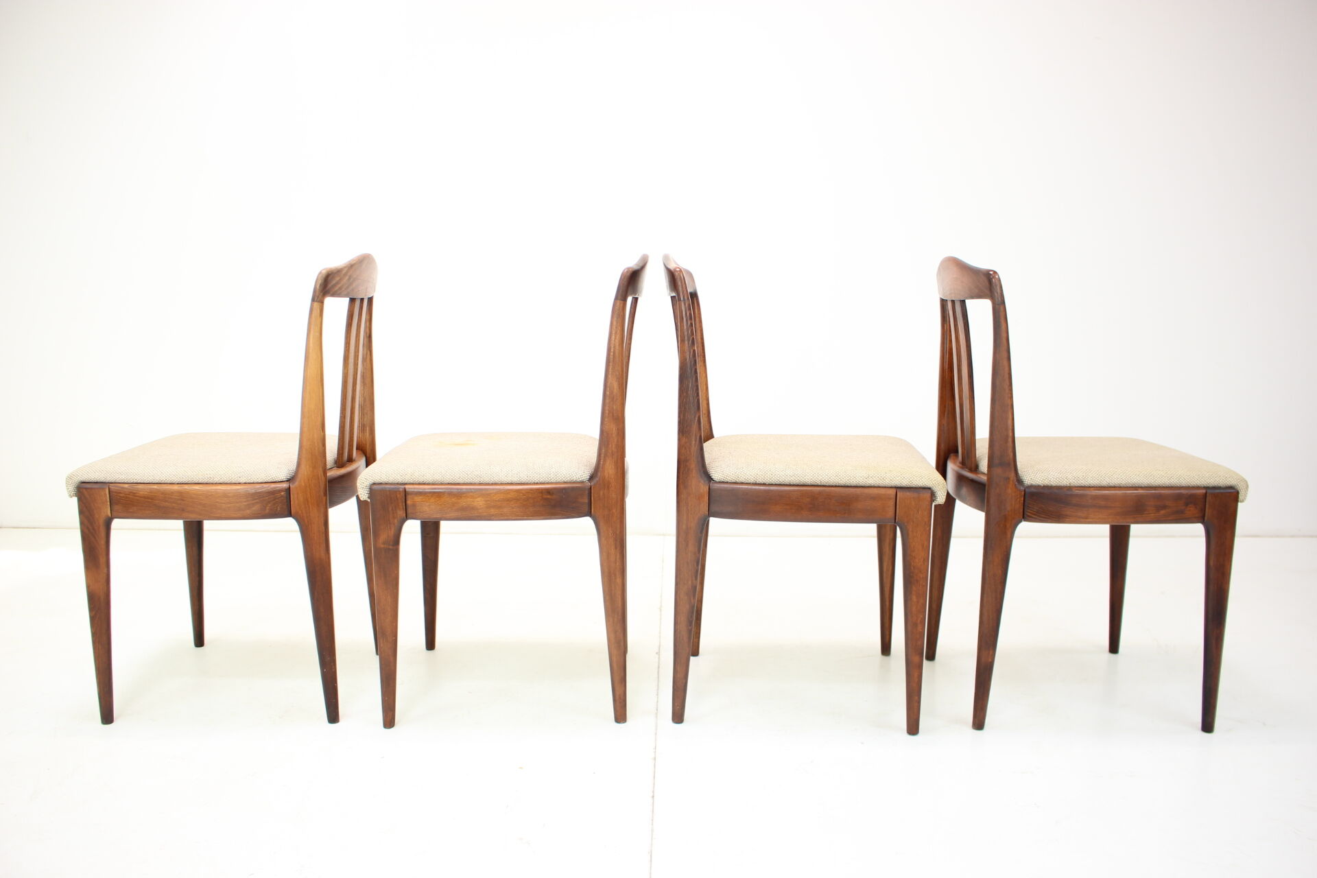 Set of Four Dining Chairs by Drevotvar, Czechoslovakia, 1970