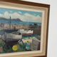 Mid Century Swedish Oil on Panel – “Boats in Port” by Eskil Skans