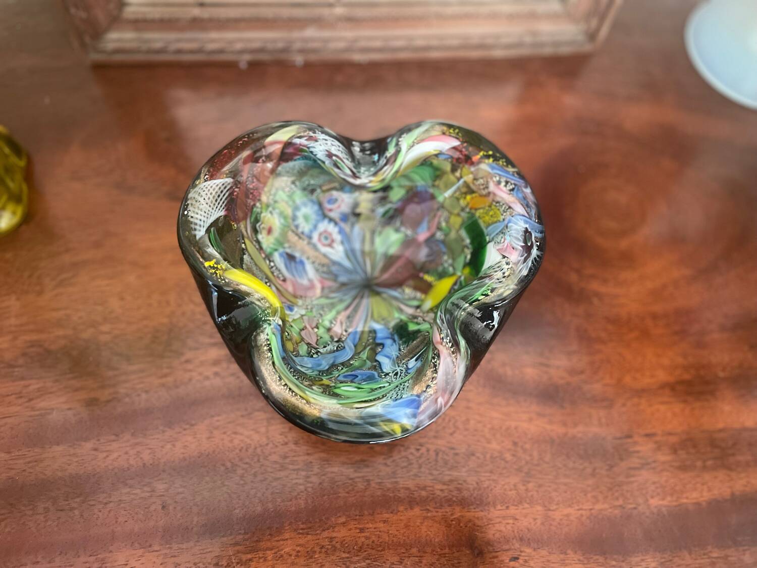 Murano “tutti frutti” AVEM pocket ashtray circa 1950