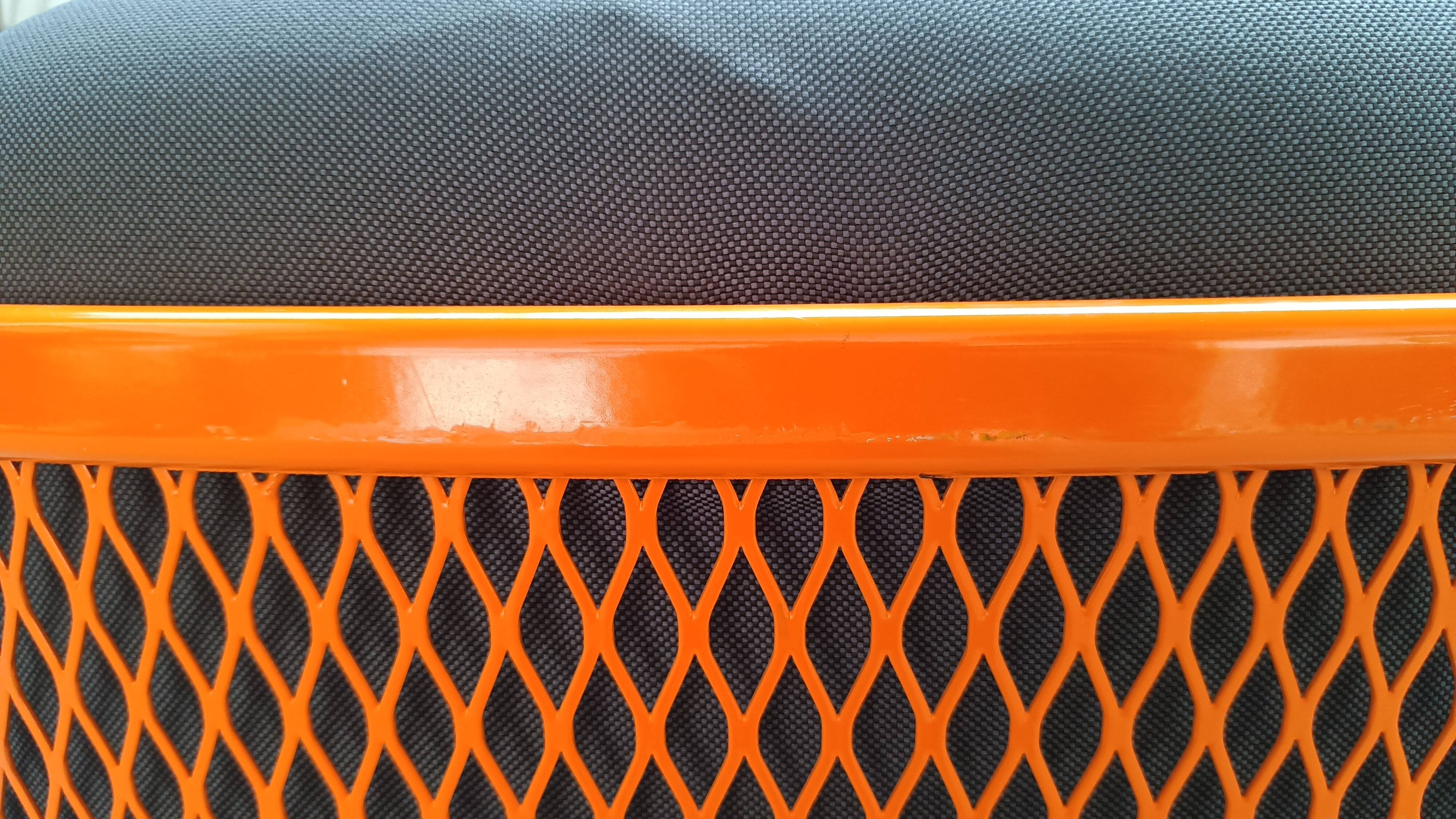 CIDER Ingrid armchair in orange and blue