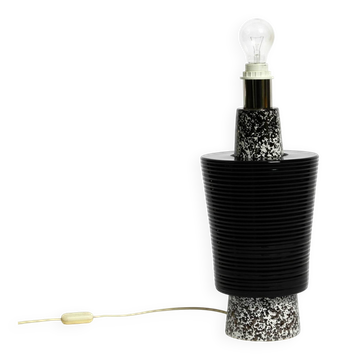 Beautiful, large Italian 1980s ceramic table lamp without a shade from IL P