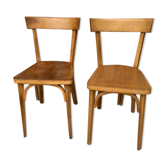 Pair of Baumann bistro chairs