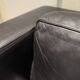 Black leather sofa by Sede – Design by Andrée Putman – 1990s