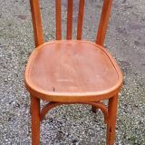 Set of 6 old bistro chairs 2 Thonet and 4 Baumann