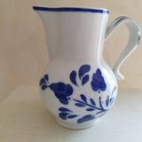 White and blue pitcher