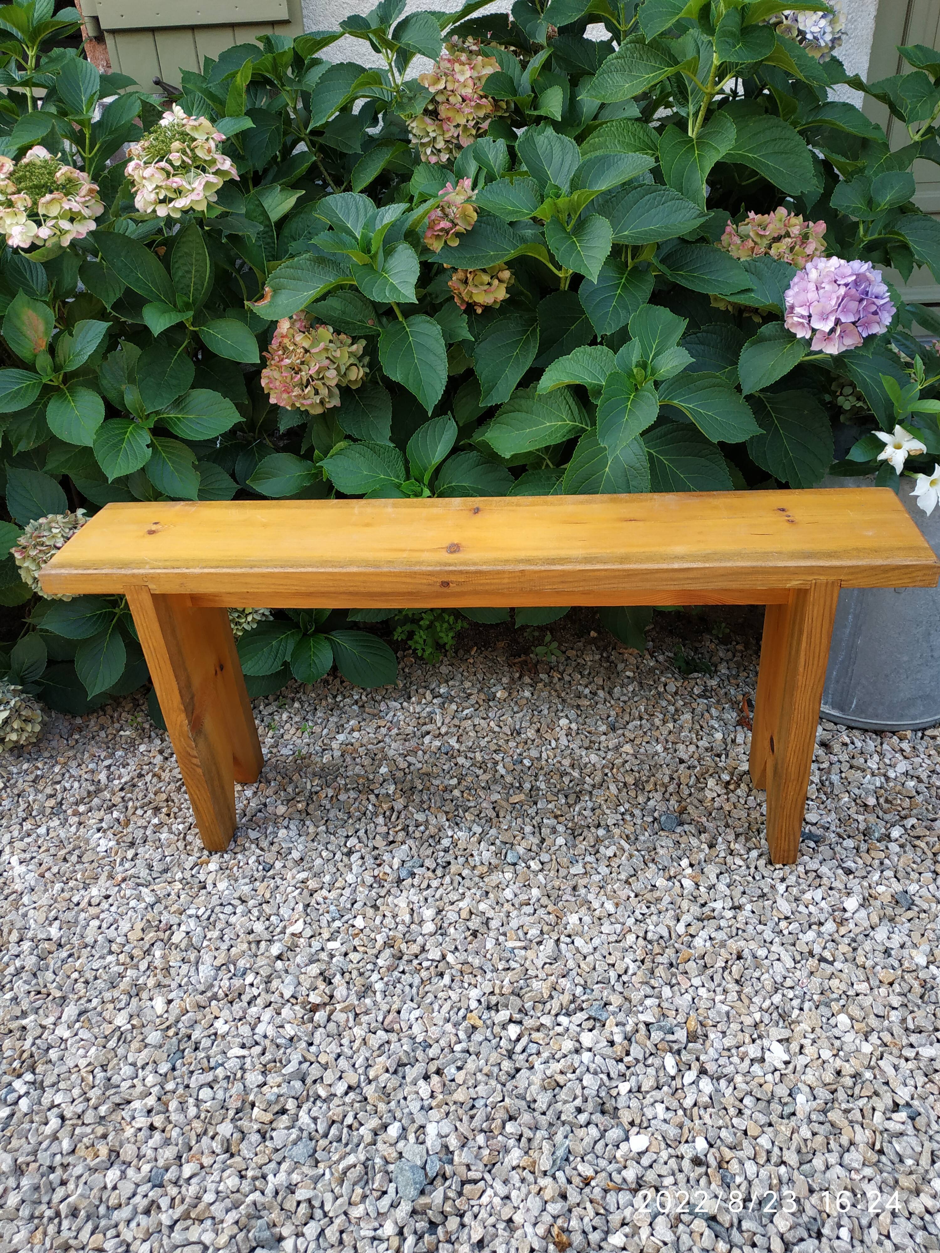 Wooden bench