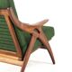 De Ster "Knoop" - armchair 'Glane' mid century modern Dutch Design in teak
