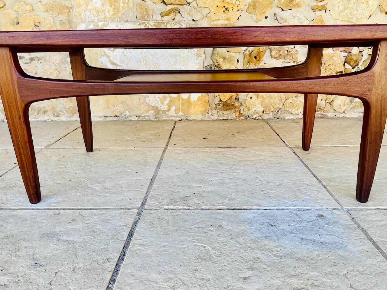 Vintage Teak and Glass Coffee Table by G Plan, Circa 1960s