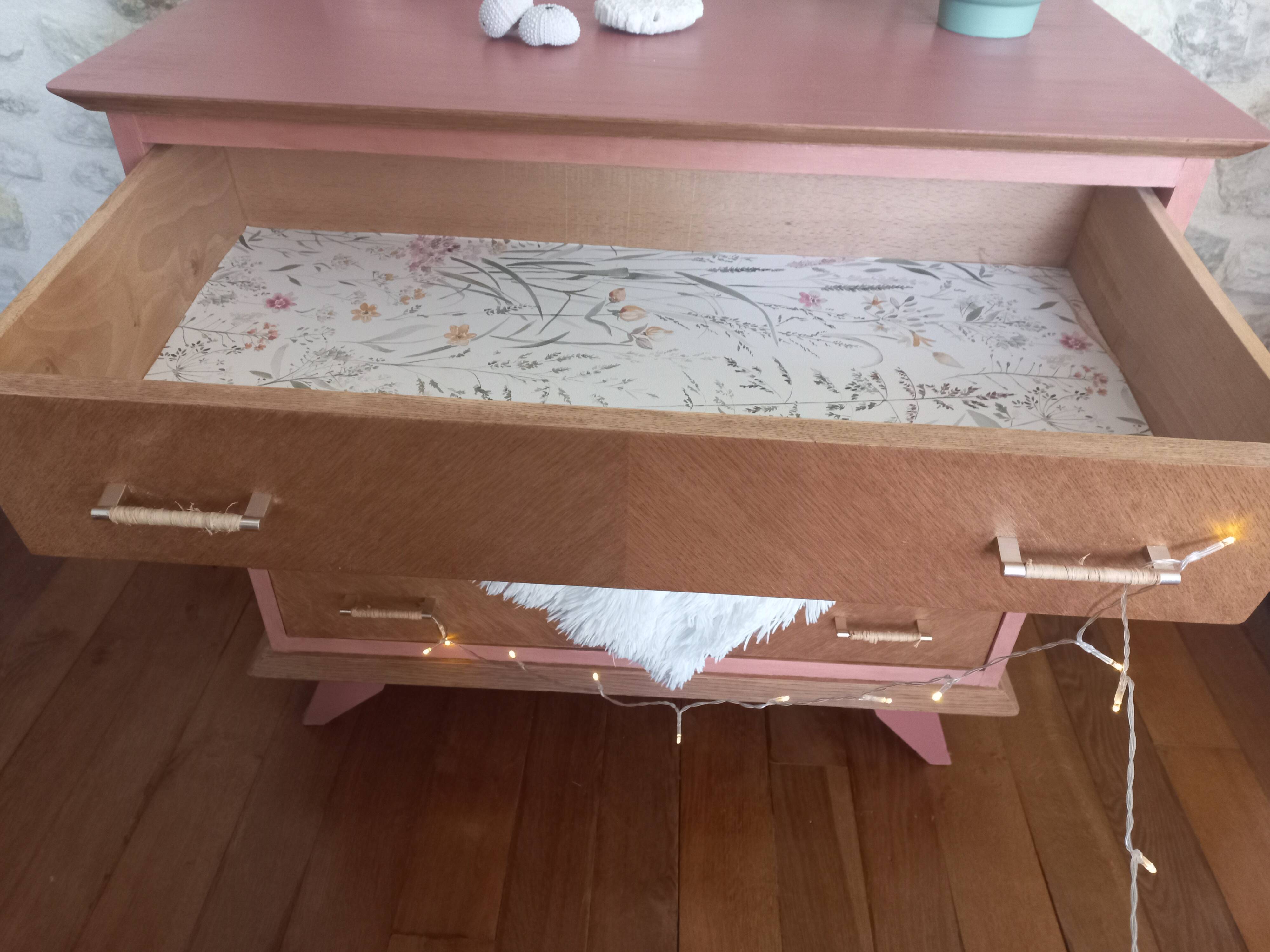 Commode à tiroirs vintage années 70'