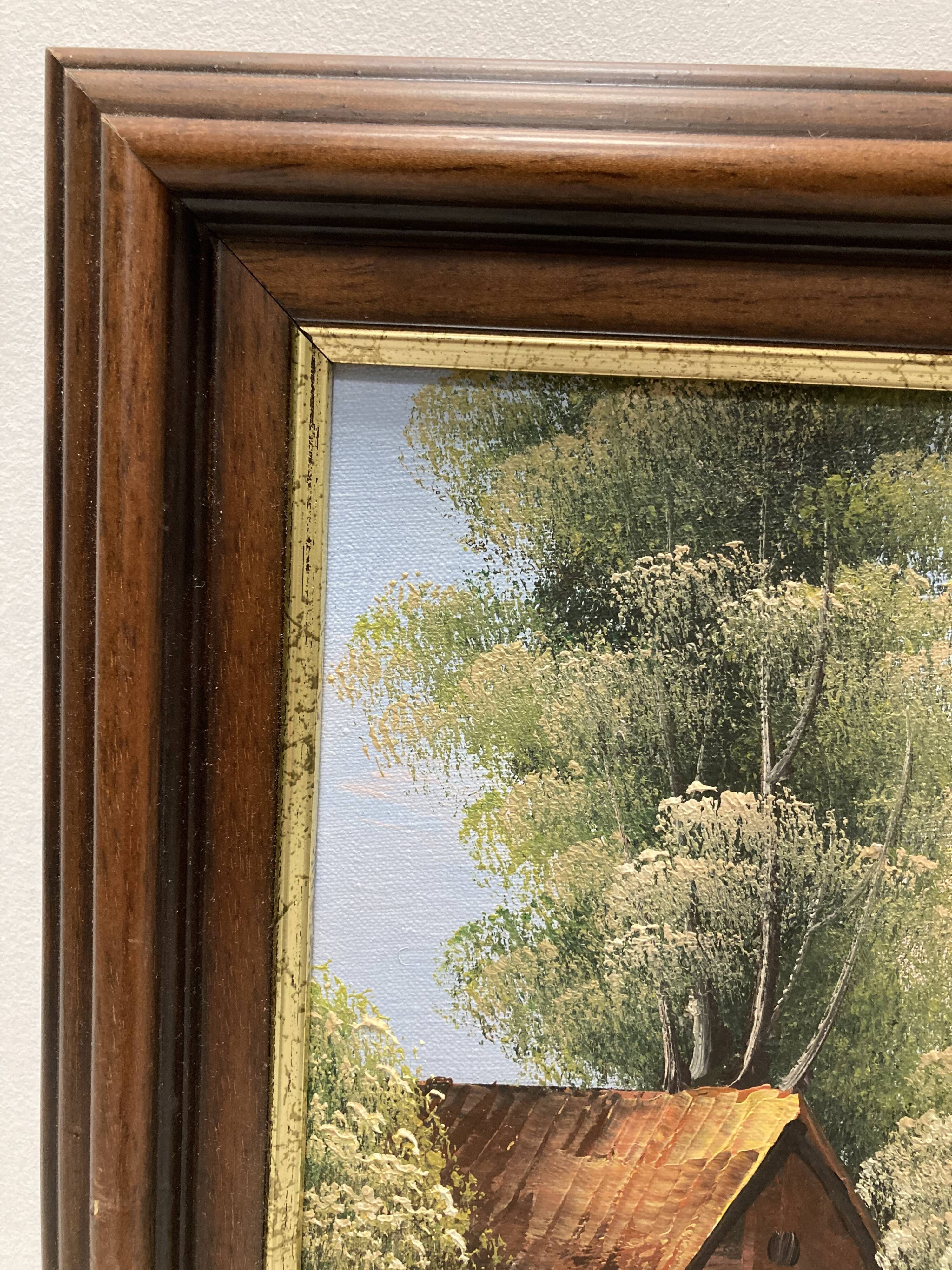 Landscape at the mill painting