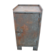 Grey industrial metal cabinet to be restored