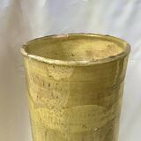 Large ancient yellow glazed jar from South West France.