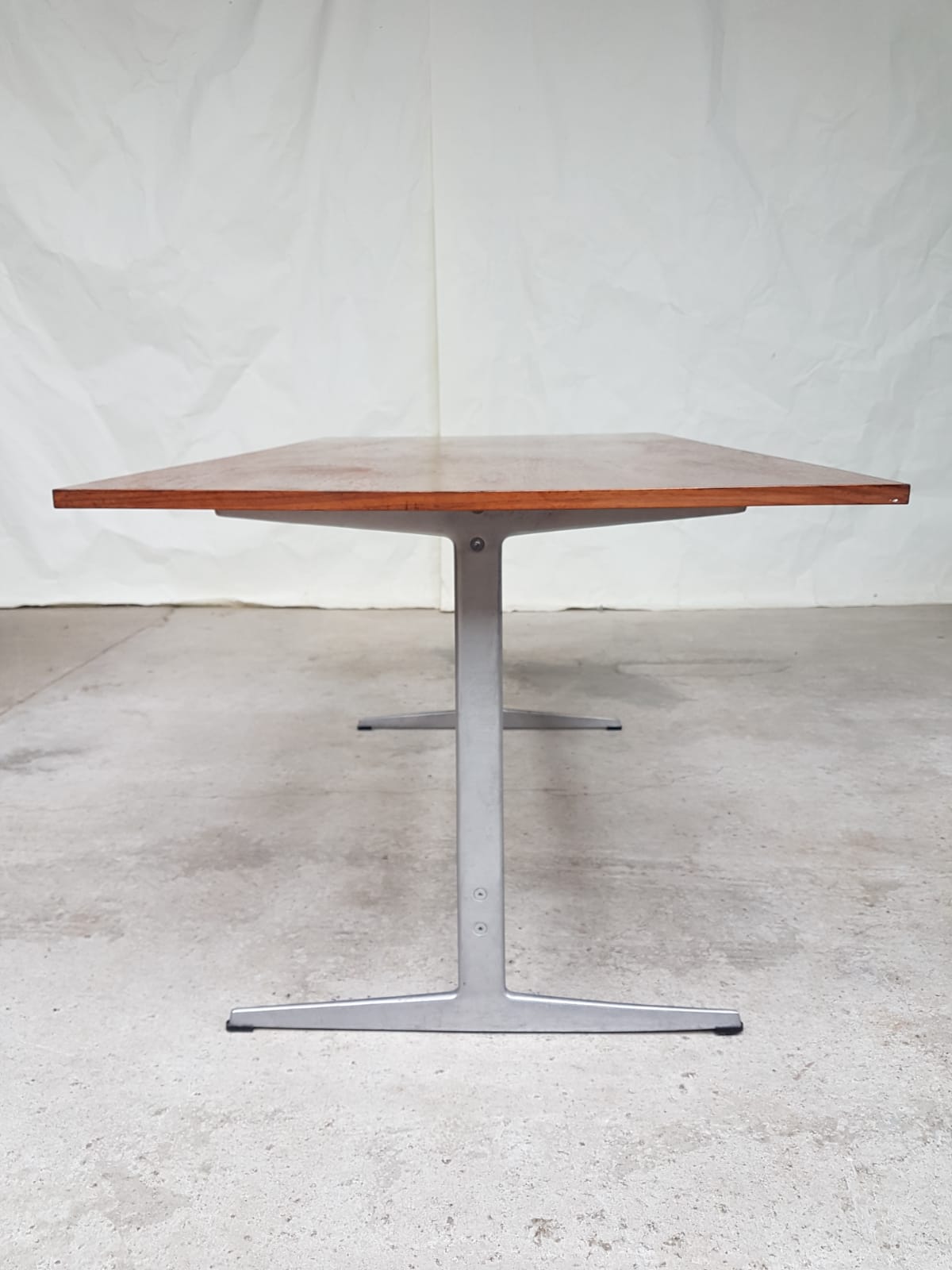 Aluminium dining table Arne Jacobsen for Fritz Hansen