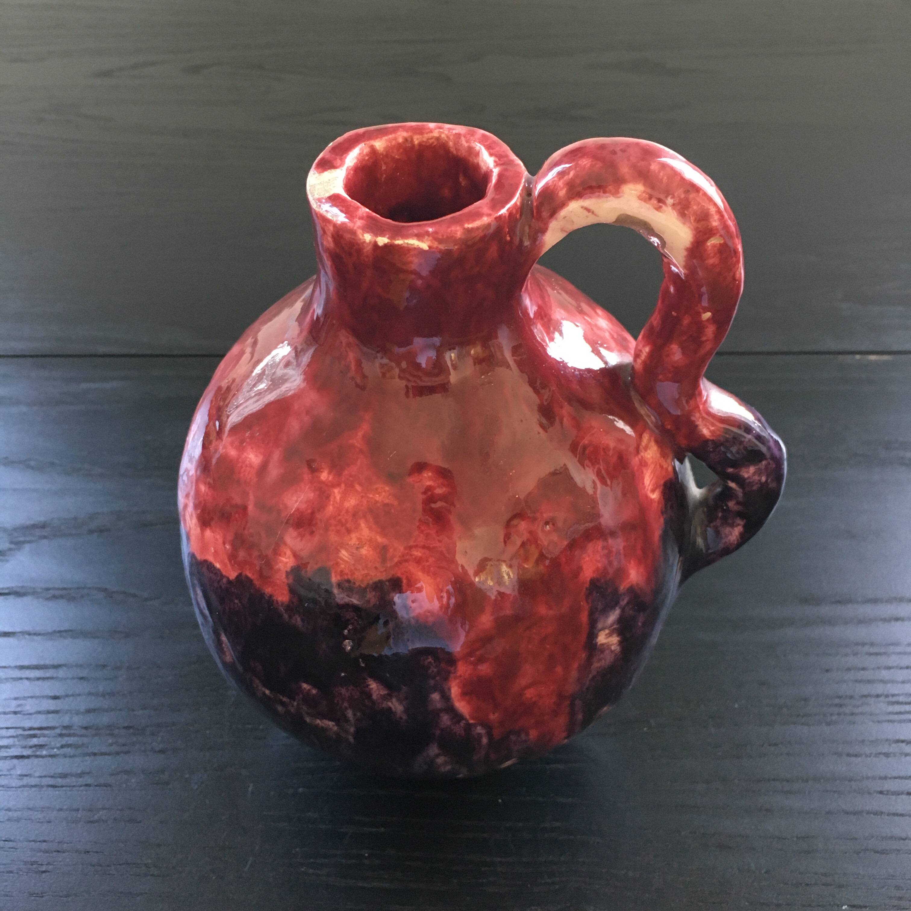 Purple artist vase