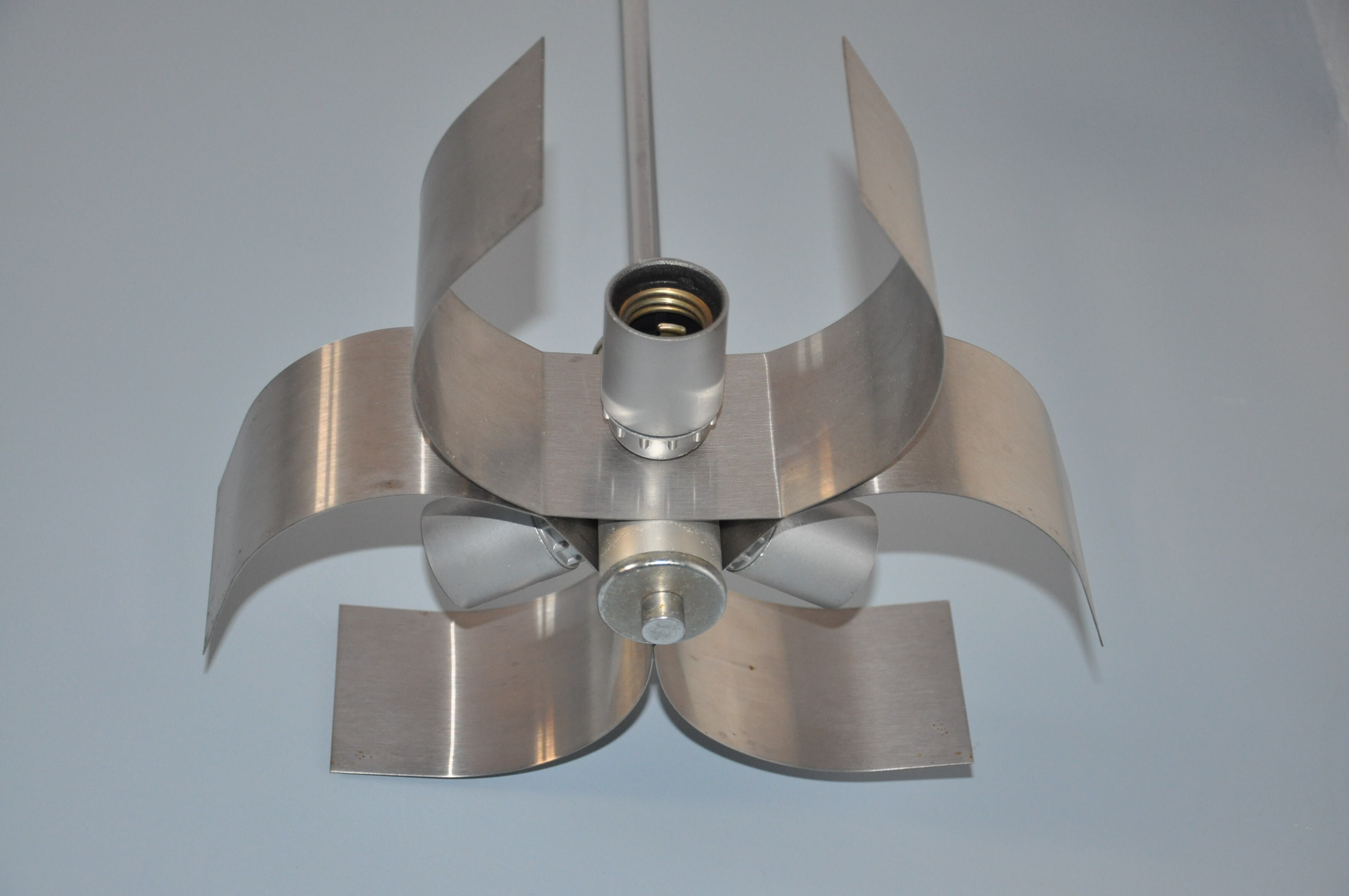 Brushed aluminum hanging 70s