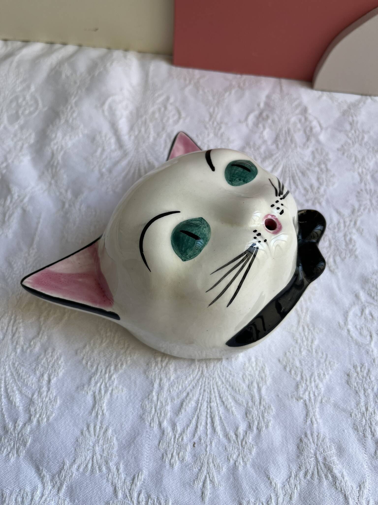 Chat dévidoir à ficelle années 70