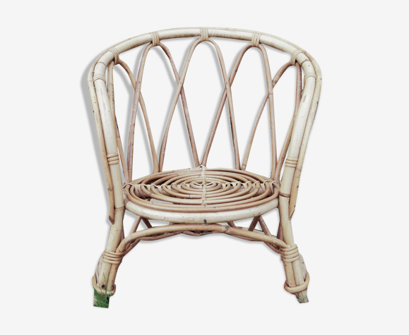 Chaise enfant en rotin