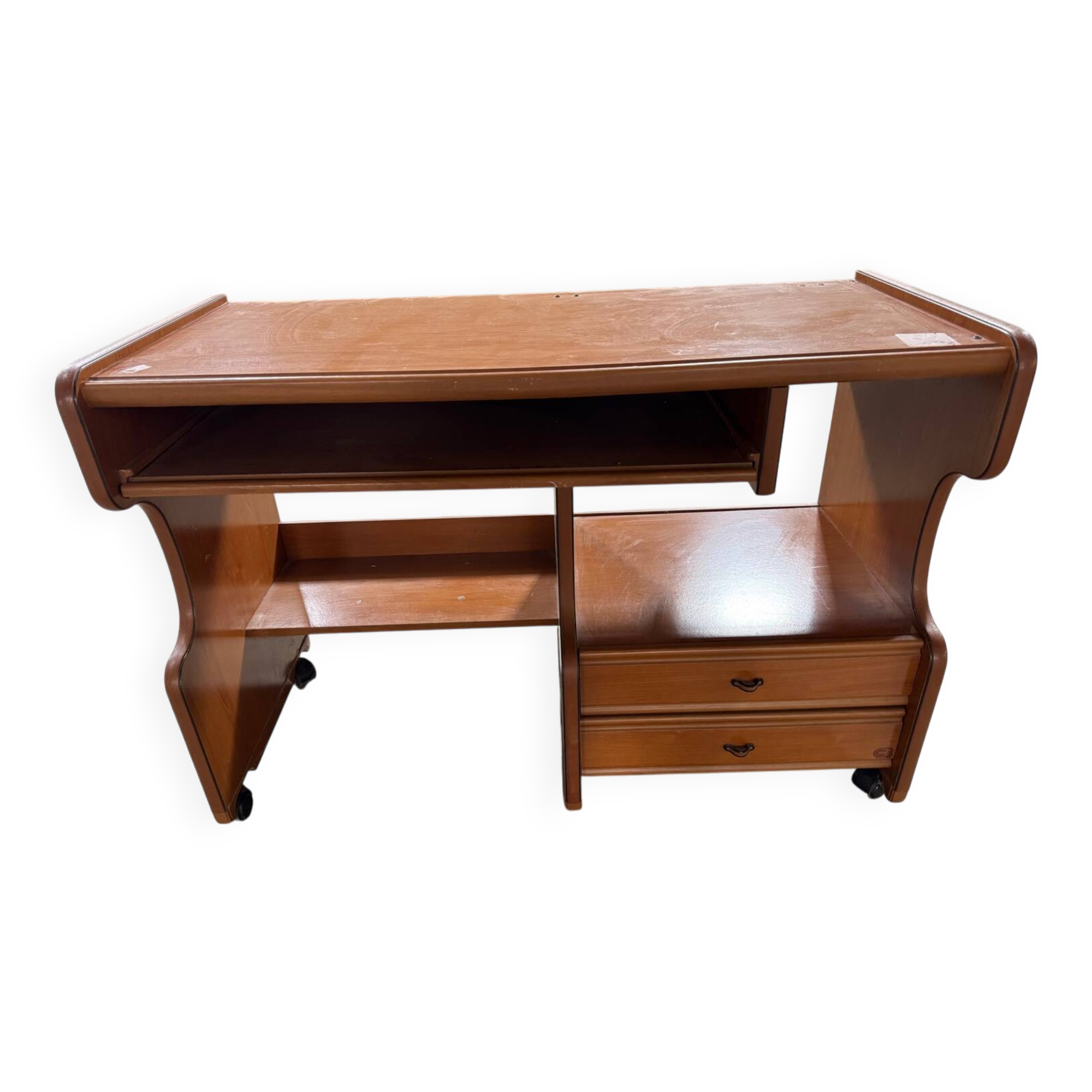 Vintage light wood desk