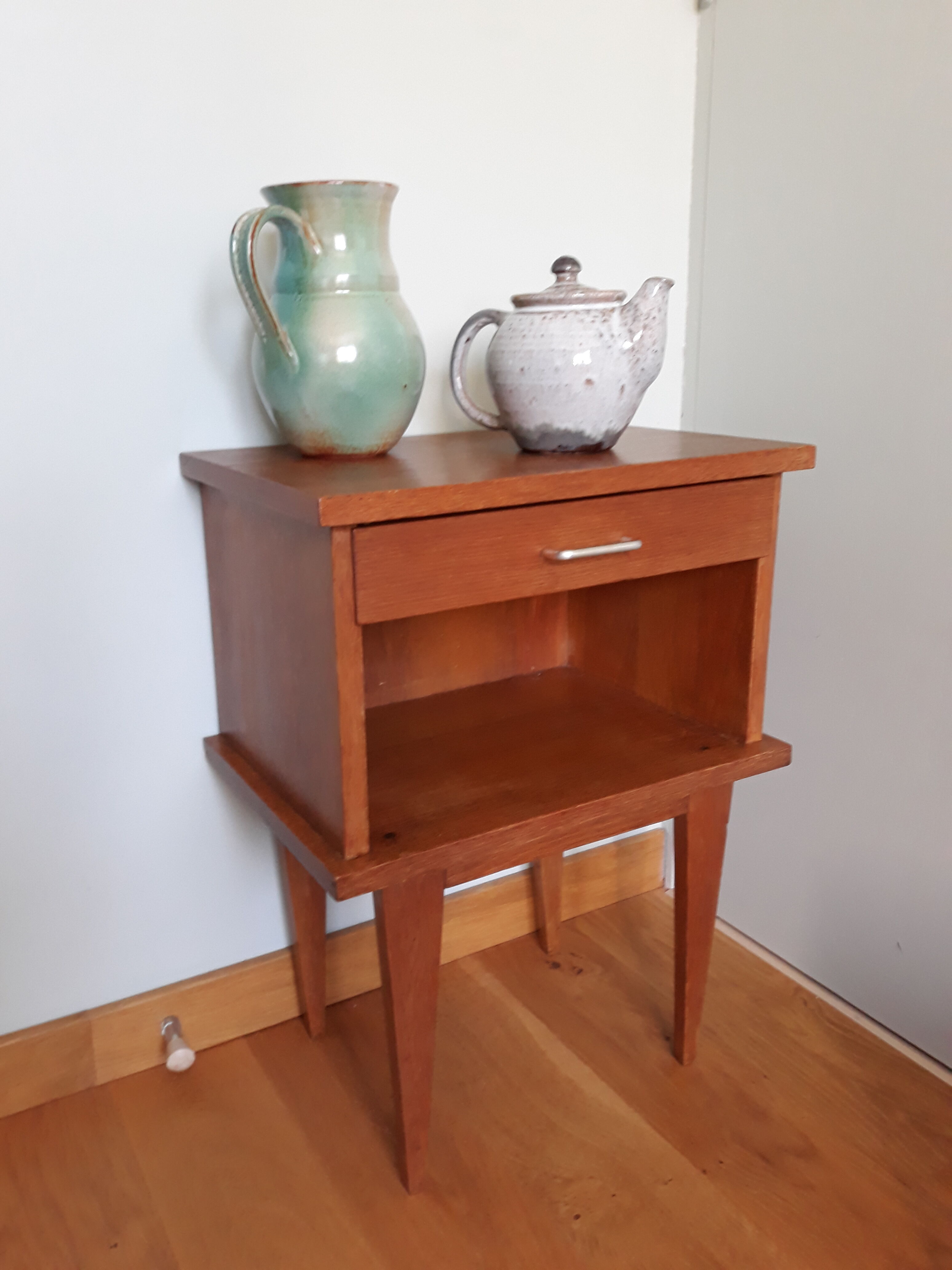 Bedside night table in Scandinavian style