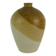 Stoneware vase with organic colours