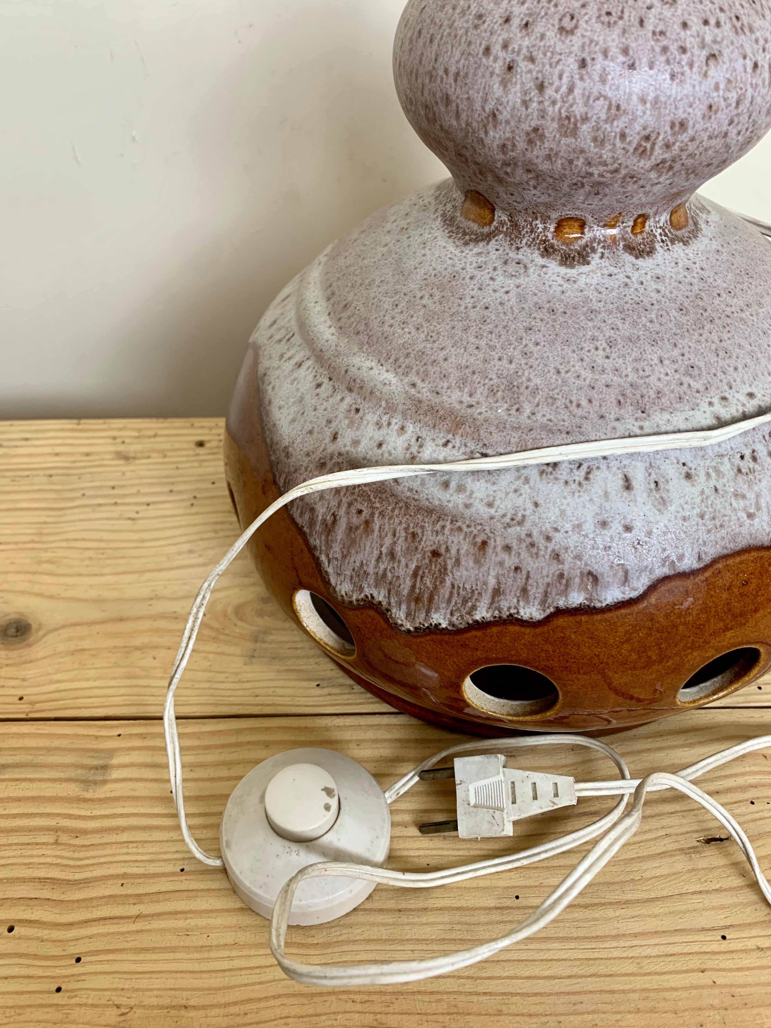 West Germany lamp stand with double lighting
