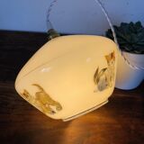 Vintage "kitten" chandelier in opaline