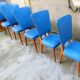 Lot de 5 chaises scandinave année 50/60