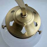 Pair of vintage opaline wall lights