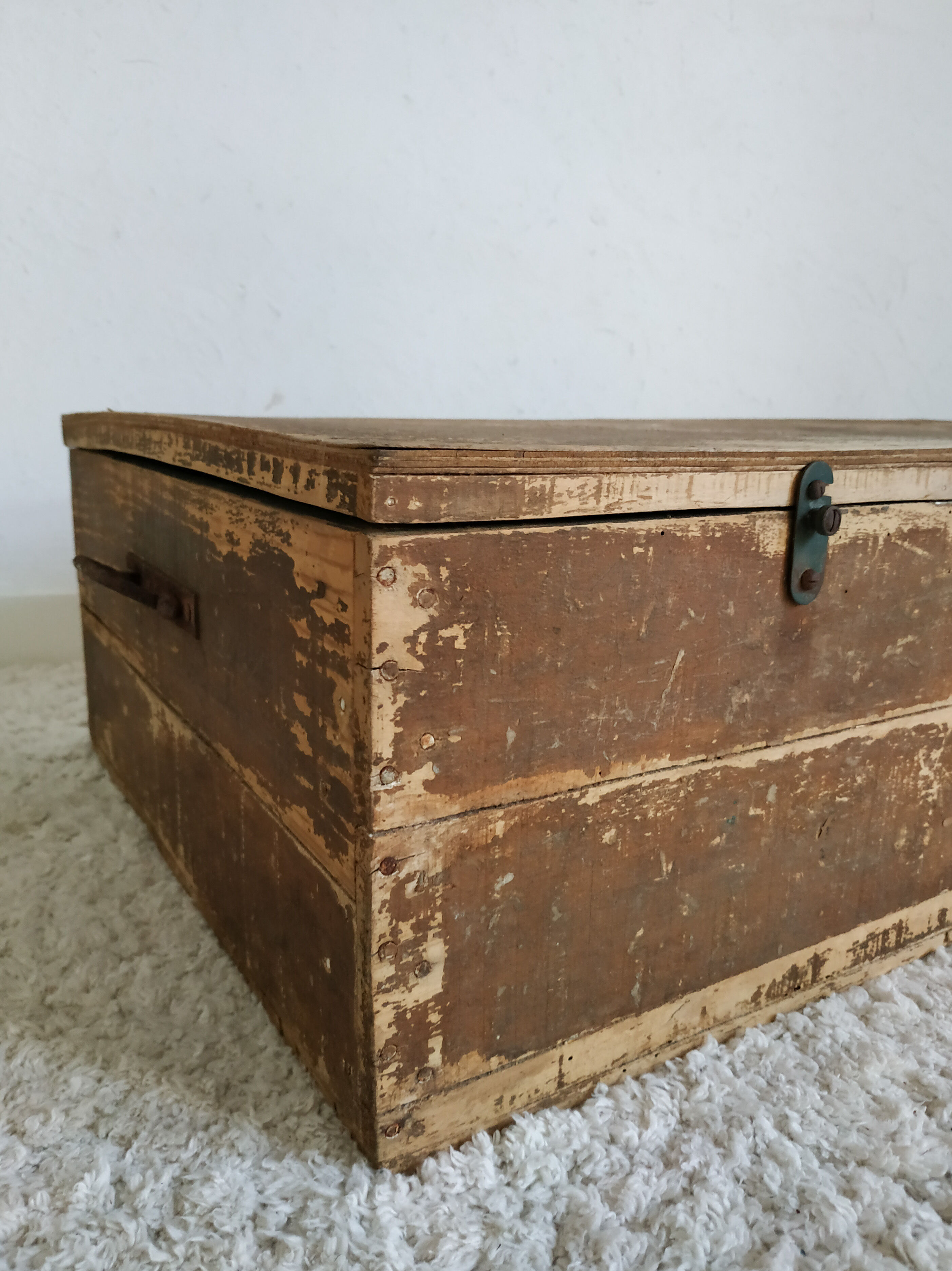 Old wooden trunk