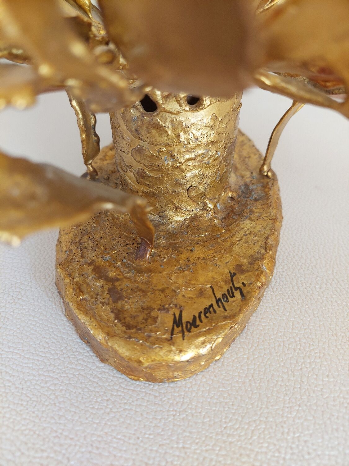 Pair of wall lamps signed moerenhout, belgium 1970s