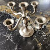 Royal Holland pewter candle holder with five candles dimension: height -20cm- width -18cm-