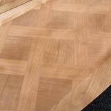 Louis XV extendable dining table from the 20th century, renovated in cherry wood, 250cm.