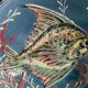 Grand plat creux en céramique signé Salamò La Bisbal (Espagne)